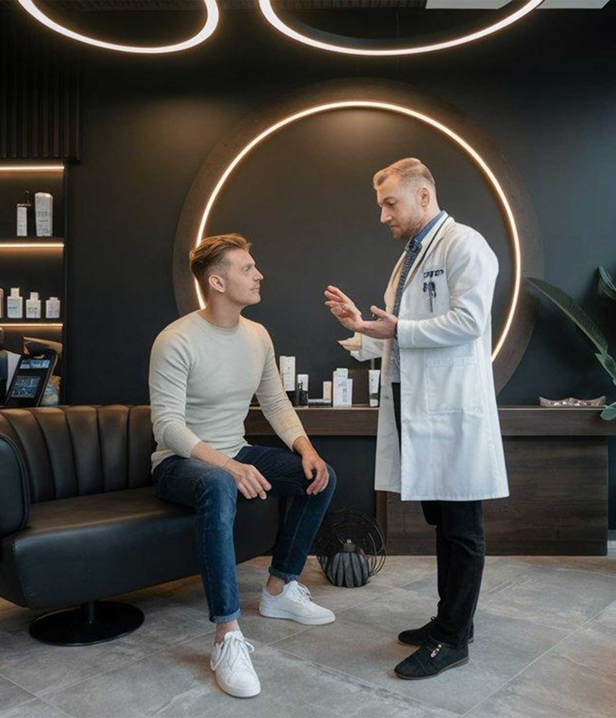 Hair restoration consultation at Aura Wellness LV